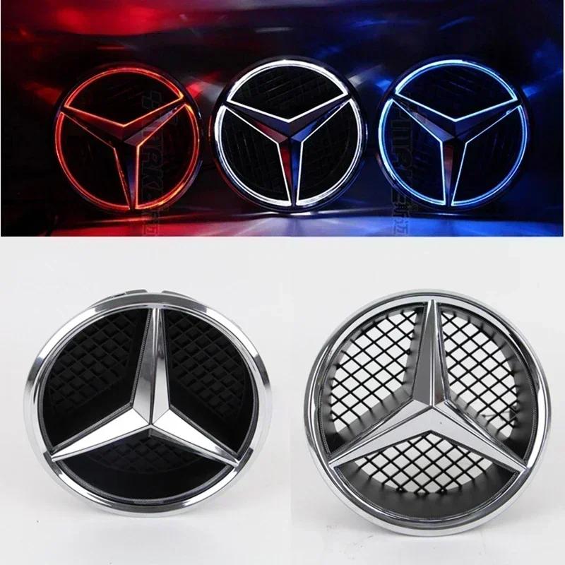 DCGO2 Car Front Emblem Grill Light Led Grille Badge for Mercedes Benz W166 W176 W204 W207 W212 W218 W245 W251 W463 Auto Accessories