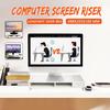 White Multi-function Desktop Monitor Stand Computer Screen Riser Wood Shelf Plinth Strong Laptop Stand Desk Holder For TV