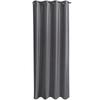 Blackout Curtain - GRAY - 140x260 Cm - Eyelets - Velvet - Thermal and Sound Insulation