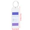 1Pcs Cruise Tags Luggage Tag Holders For Zip Seal & Steel Loops Thick Pvc