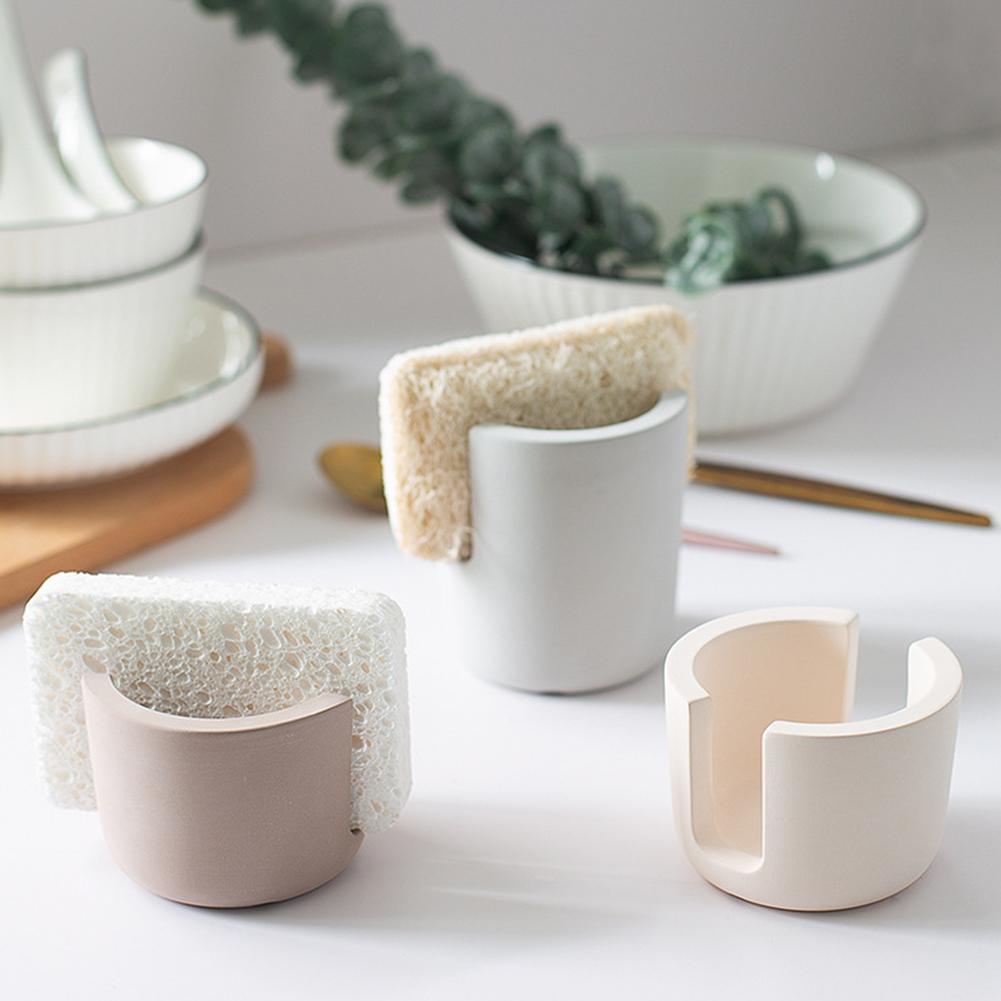 Diatomite Sponge Holder Kitchen Sink Quick Dry Sponge Holder Kitchen Dish Sponge