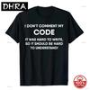 Креативные Забавные Программист Код Работает Почему Мем Принт Футболки Camiseta Hombre Операционная Система Linux Модная Мягкая Уличная Одежда для Подарка