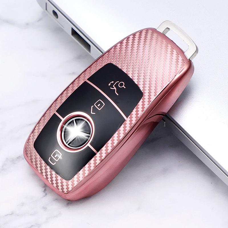 Mercedes E-Class Key Shell Carbon Fiber Pattern Cover