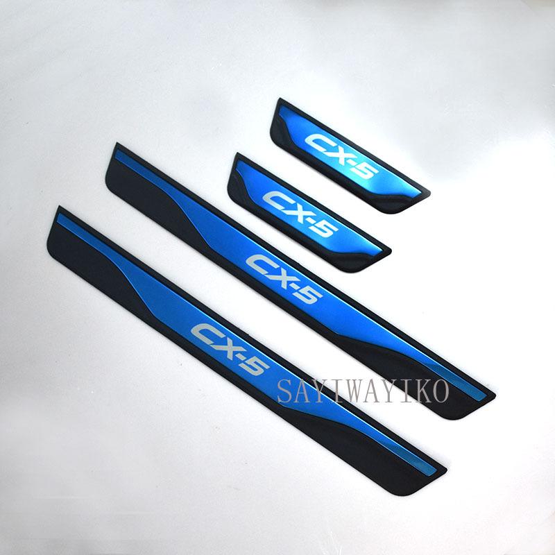 FIT For Mazda CX-5 Cx5 2012 2014 2016 2017 Door Sill Scuff Plate Welcome Pedal Stainless Steel Car Styling Car Accessories