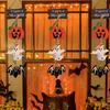 Halloween Front Door Hanging Pumpkin Witch Ghost Flags Sign for Halloween Home Haunted House Door Decorations