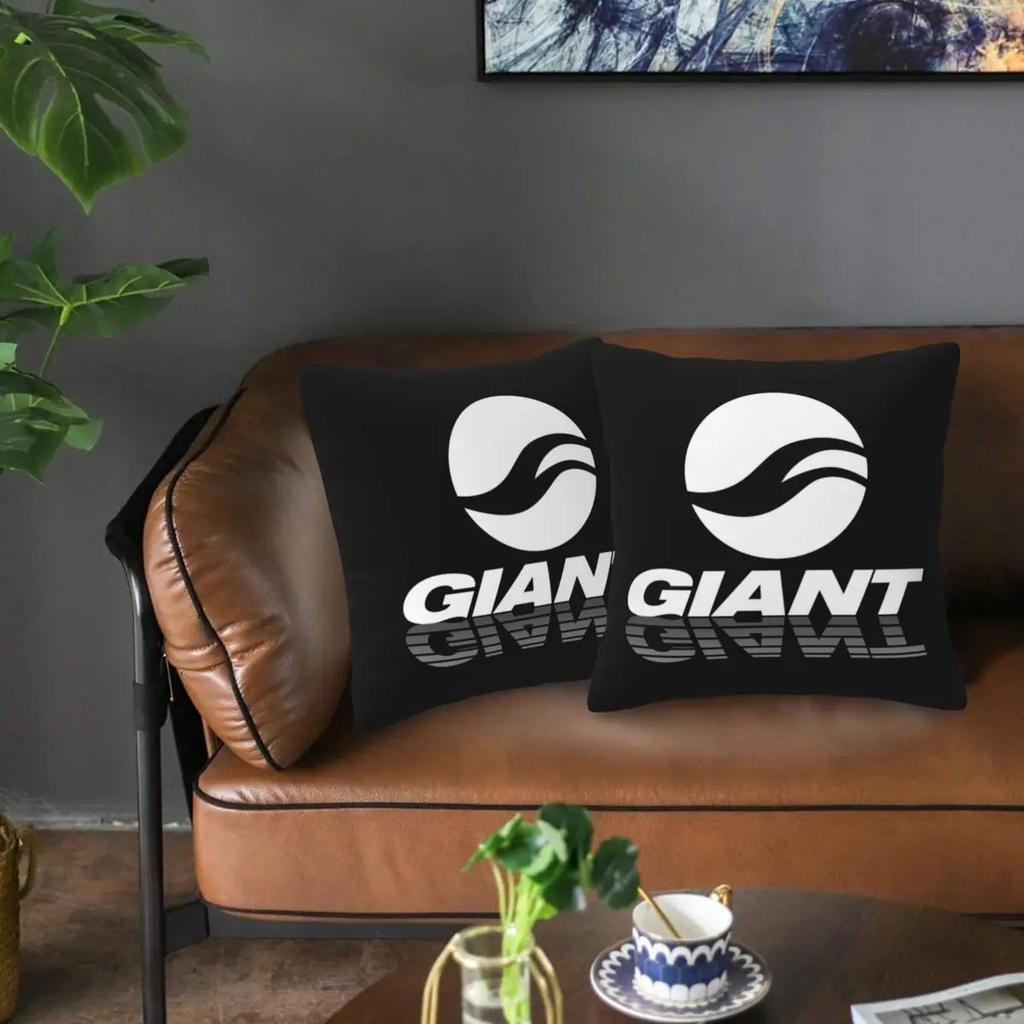 Giant-Bike 2 Pcs Square Pillowcase Pillow Cover Cushion Decor Comfort Throw Pillow For Home Sofa