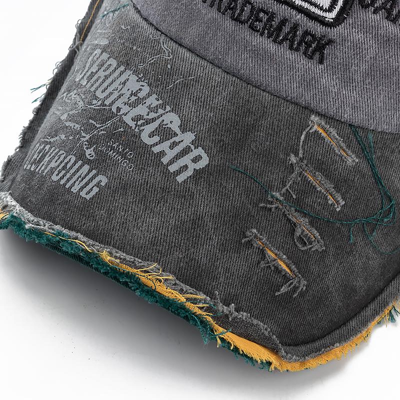 2023 Высококачественная выстиранная джинсовая кепка с хлопковыми буквами для мужчин и женщин, регулируемая, для защиты от солнца на открытом воздухе, бейсболки Rock Shark