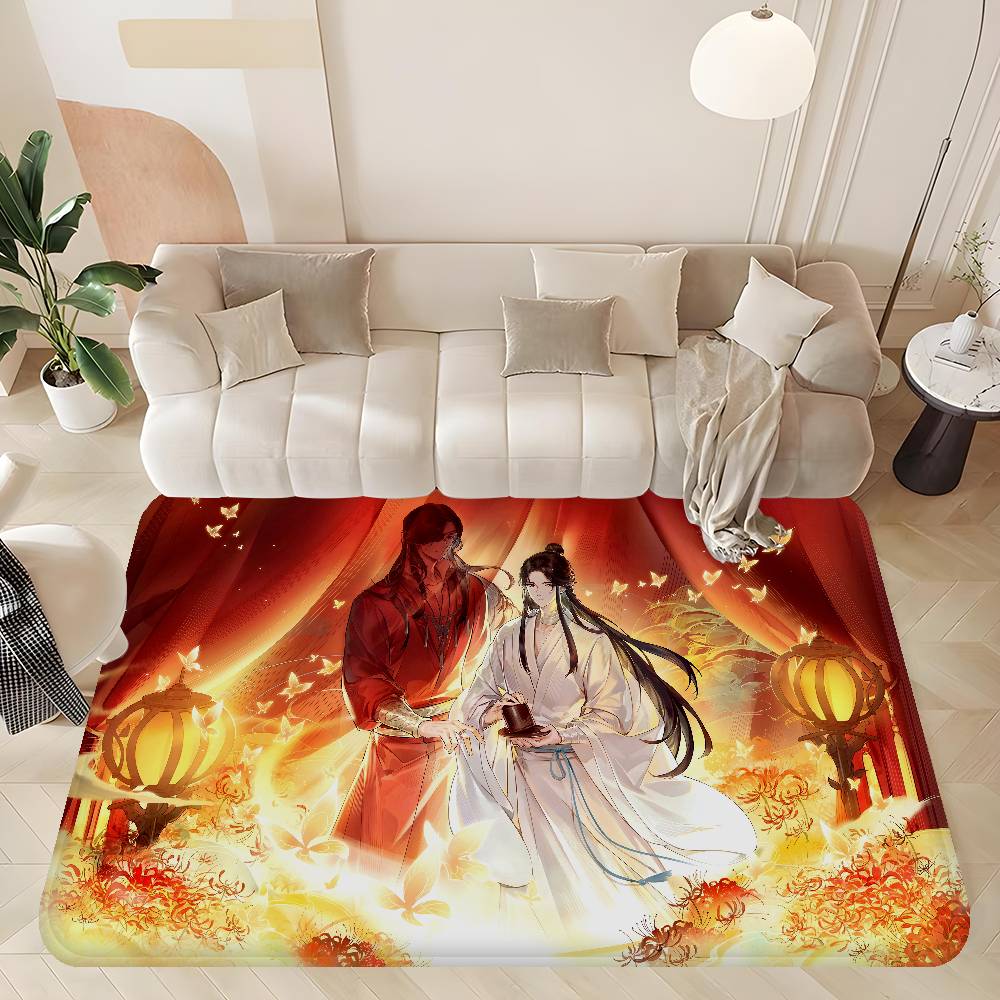 Tian Guan Ci Fu Floor Mat Cheaper Anti-slip Modern Living Room Balcony Printed Bedside Mats