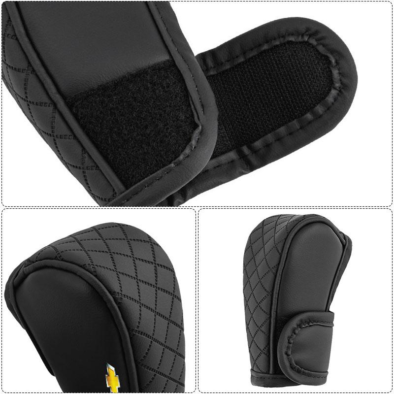npvc6 Car Shift Handle Cover Leather Shift Knob Decor Protective For Chevrolet Onix Cruze Silverado Impala Equinox Malibu Tahoe Cobalt