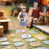 Миниатюрная фигурка девочки в масштабе 1:64, Мини-коллекционные изделия, Смола, Модель крошечных человечков для диорамы, DIY-сцены