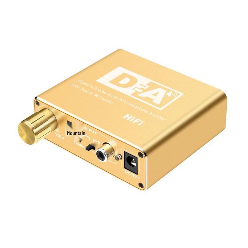 5.1 Channel Digital To Analog Audio Converter with Adjustable Optical Coaxial To 3.5mm Output