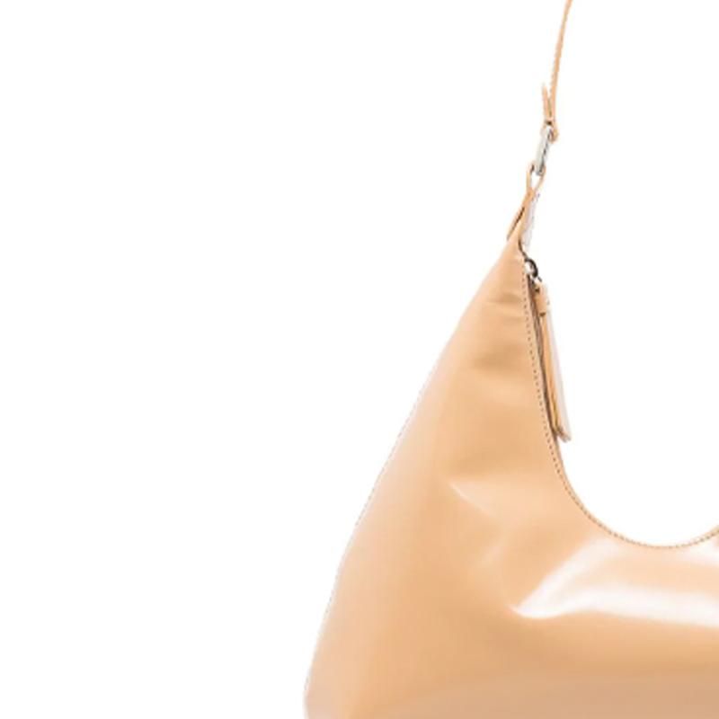 By Far Amber Series Leather Vintage Semi-Gloss Underarm Shoulder Bag Women shoulder bag Cream 20PFAMRSCEWLAR