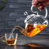 Large Capacity Heat-Resistant Glass Teapot: Built-In Strainer, Traditional Chinese Kung Fu Teaware