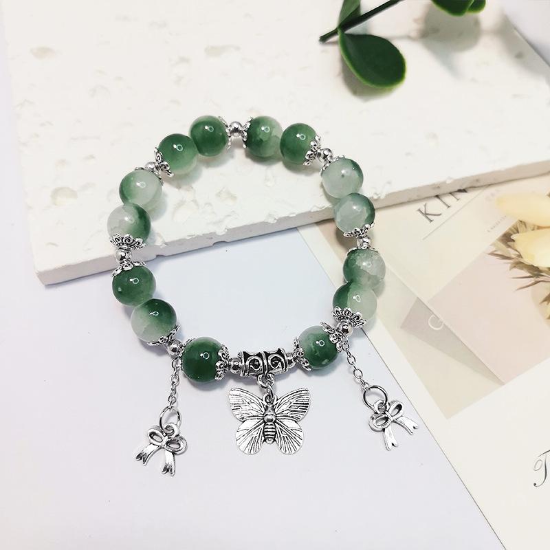 Универсальный браслет с бабочкой из бамбуковых чернил — стиль унисекс, идеальный подарок на день рождения для пар и студентов