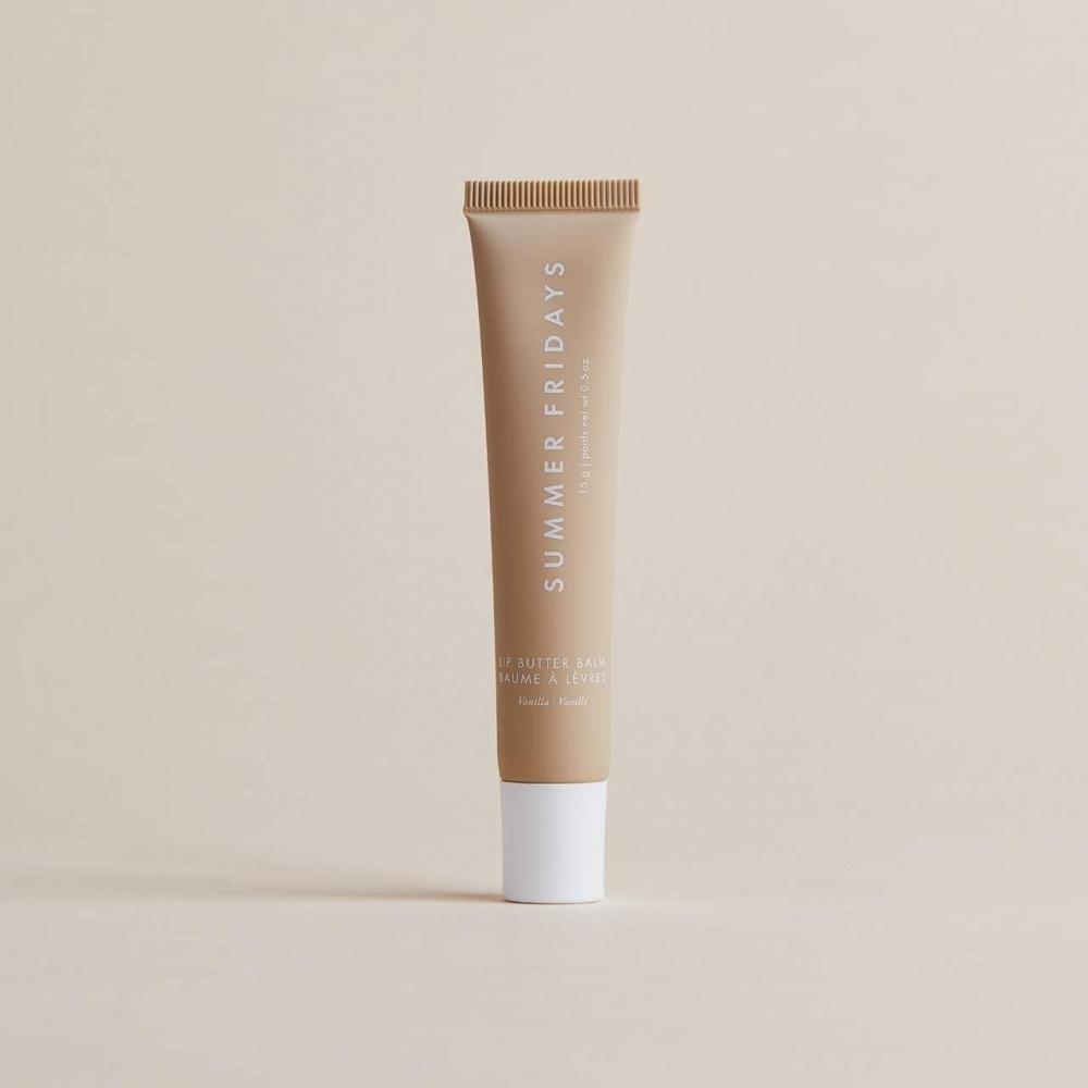 Summer Fridays Lip Butter Balm Treatment For Hydration + NourishinG Shine .5 Oz  15 G Vanilla   Sheer Clear