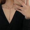 Necklace Hollow Out Decoration Pulling Stretching Attractive Female Clavicle Chain Tassel Necklace Jewelry Accessory