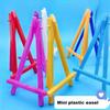 5Pcs Triangle Easel Mini Stand Kids Art Display Small Drawing Easel with Bright Colors 15.5cm Plastic Sketching Easel