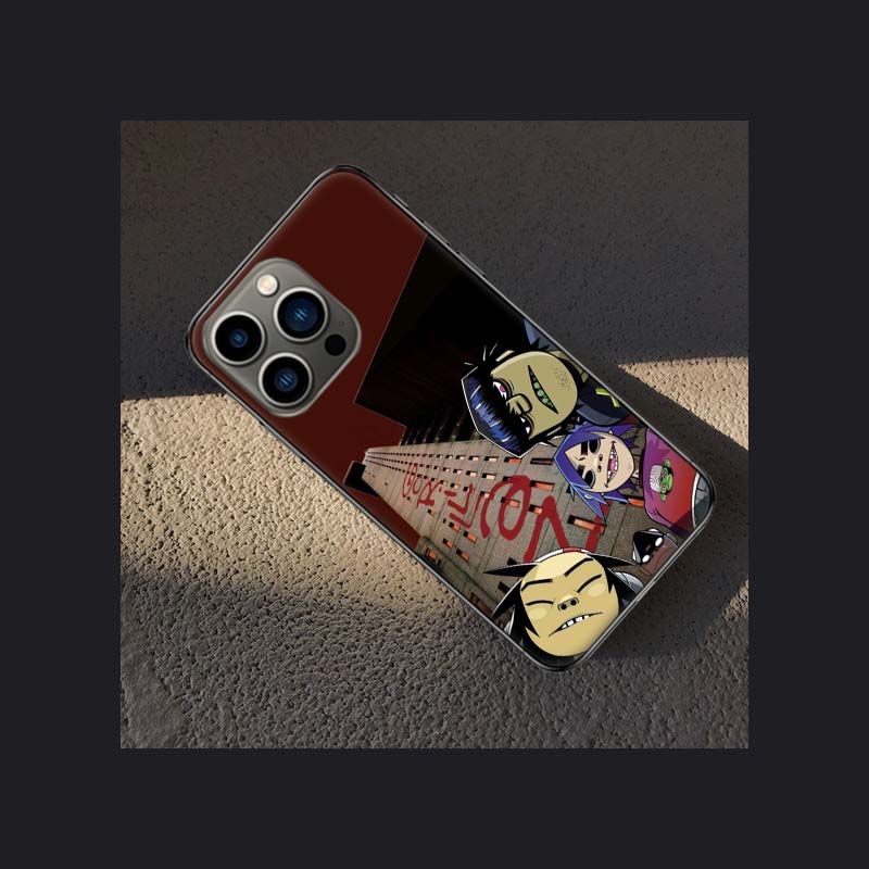 Gorillaz Anime Phone Case For Apple Iphone 16E 16 Pro Max 15 Plus Soft 13 12 Mini Cover 11 14 Pro Max Capa 8 7 SE Shell Coque Si
