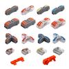 50PCS Wire Connectors Mini T Rail Fast Universal Compact Conductor Wiring Cable Electrical Connector Push-in Butt Terminal Block
