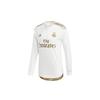 Real Madrid 2019-2020 Season Player Edition Letter Logo Stripe Sports Soccer Long Sleeve Jersey Men Tops White DW4437