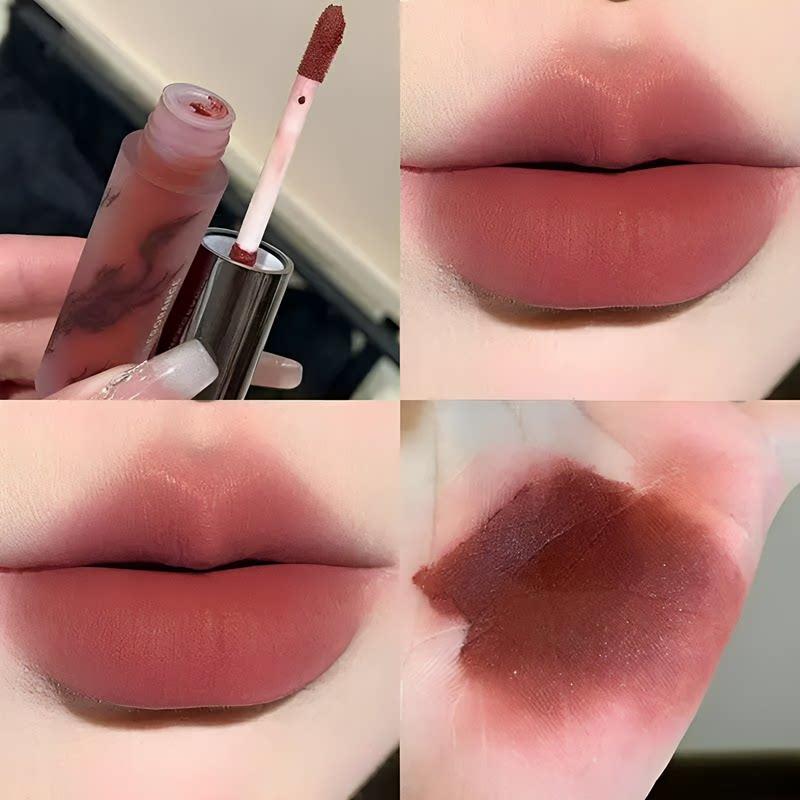 Matte Velvet Lip Gloss That Doesn'T Dry Out Lips, Enhances Color and Complexion, Waterproof Lip Gloss for Students and Women
