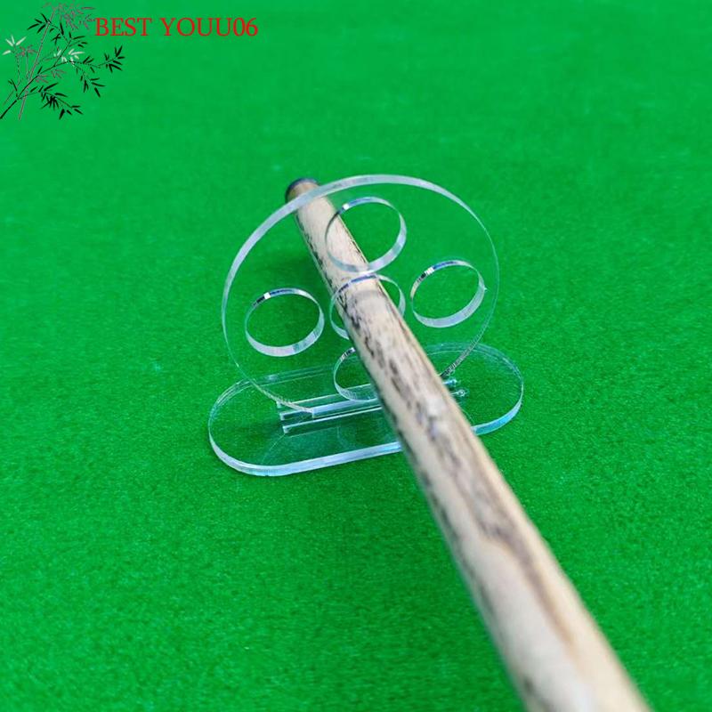 (YOUU06)Billiard Rod Trainer Billiard Stroke Exerciser Transparent 1/5 Holes Pool Cue Stroke Training Device Billiards Accessory