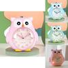 Сова Мультяшный Бесшумный Ночник с Говорящим Детским Будильником для Декора Спальни