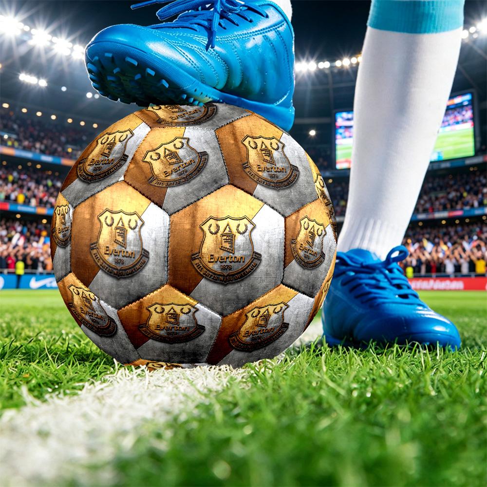 Футбольный мяч Everton Football, размер 5, с принтом, противоскользящий, для взрослых, сувенир для футбольных фанатов