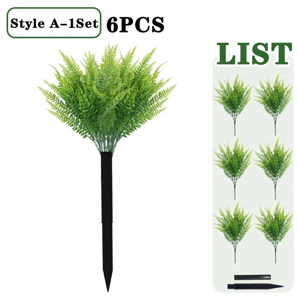 Outdoor Artificial Plants Eucalyptus Branches UV Resistant Faux Leaves Faux Shrubs Indoor Decor Garden Potted Porch Fence Decor