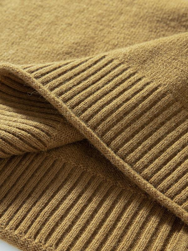 Весенне-осенний кардиган на молнии со стойкой воротником, новый стиль, мужской молодежный повседневный модный свитер, однотонный теплый вязаный свитер