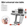 Mini Bench Vise Muliti-Funcational Table Screw Vise Aluminium Alloy 30mm Table Bench Clamp Vise for DIY Craft Mold Fixed Repair
