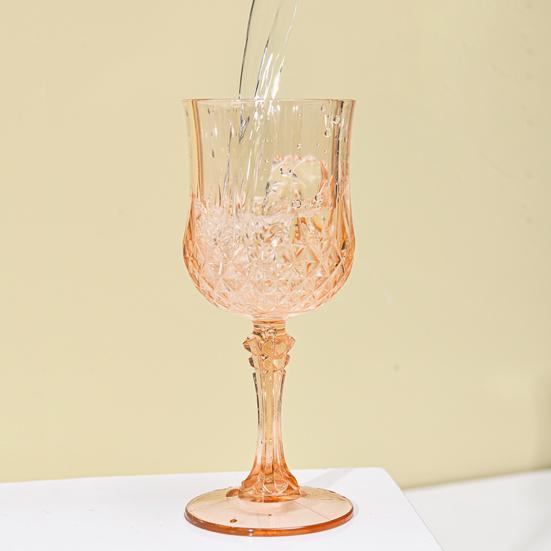 Yousheng 12 шт. бокалы для вина Cordial Goblet Glasses 220 мл многоразовые пластиковые коктейльные бокалы для свадеб вечеринок