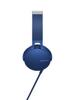 Sony Deep Bass Model with Remote and L Headphones, MDR-XB550AP Foldable, Microphone, Blue, MDR-XB550AP