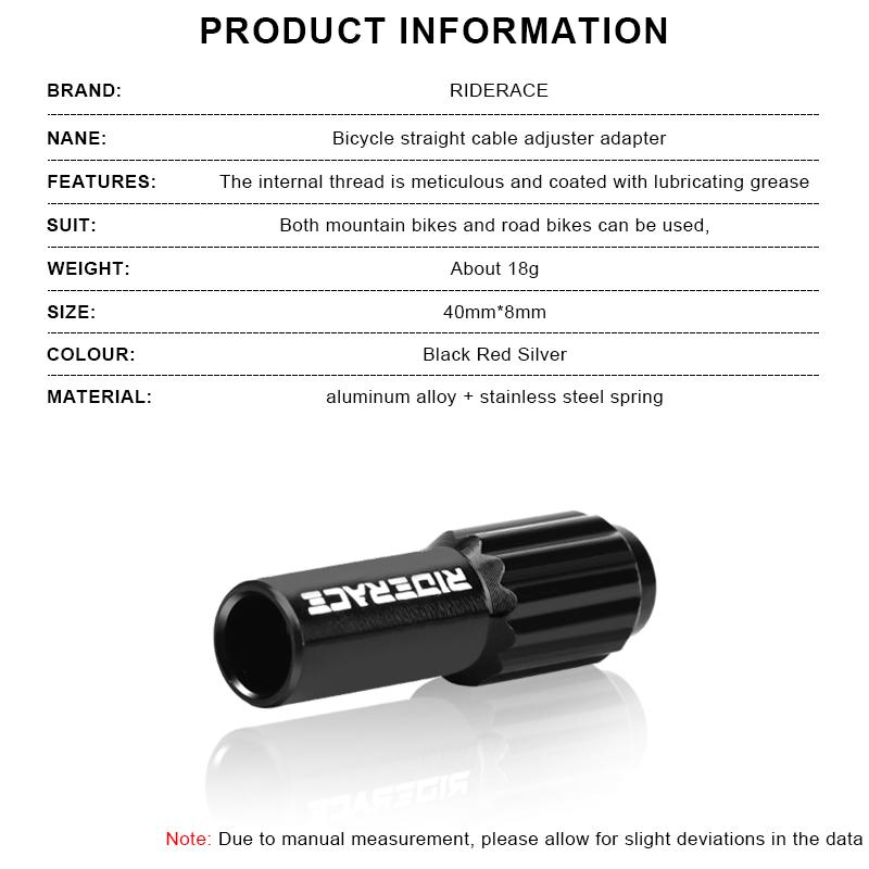 2Pcs Bicycle Inline Cable Adjuster Adapter Adjustment Screw Bolt Bike Derailleur Shift Brake Cable For 4/5mm Shifting Cable Cap