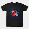 Мужская черная футболка с принтом Buffalo-Bills Печать на трансферной бумаге без вырезания Хлопковая футболка