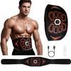 ABS Stimulator Electric Vibration Abdominal Muscle Trainer Muscle Stimulator USB Charge Body Slimming Fitness Massage Belts