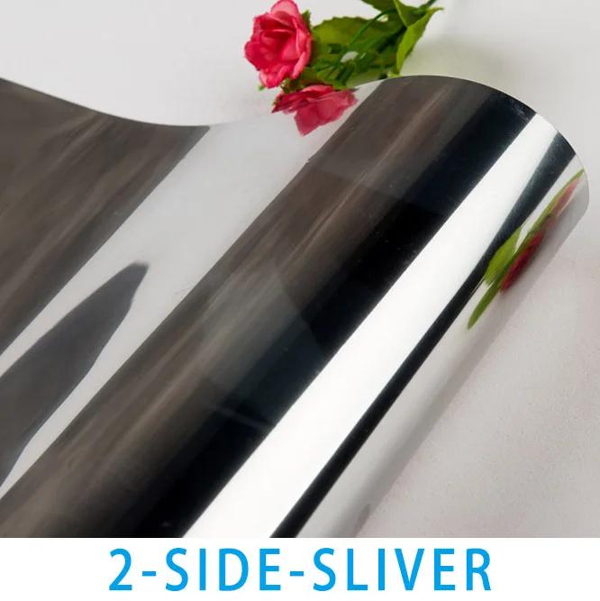 10 м солнцезащитная серебряная оконная пленка односторонняя зеркальная отражающая солнечная тонировка Pravicy анти-УФ самоклеящаяся стеклянная строительная краска