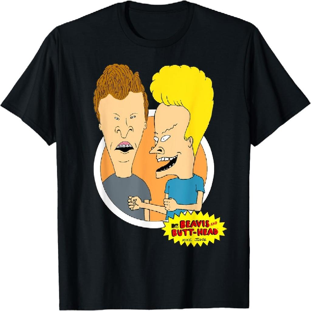Beavis and Butt-Head Classic Circle Portrait T-Shirt