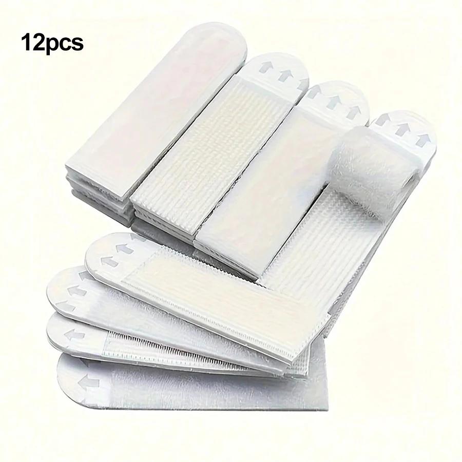 12/24pcs-Traceless and easy to pull adhesive Velcro for fixing photo frames, hanging pictures without leaving any adhesive
