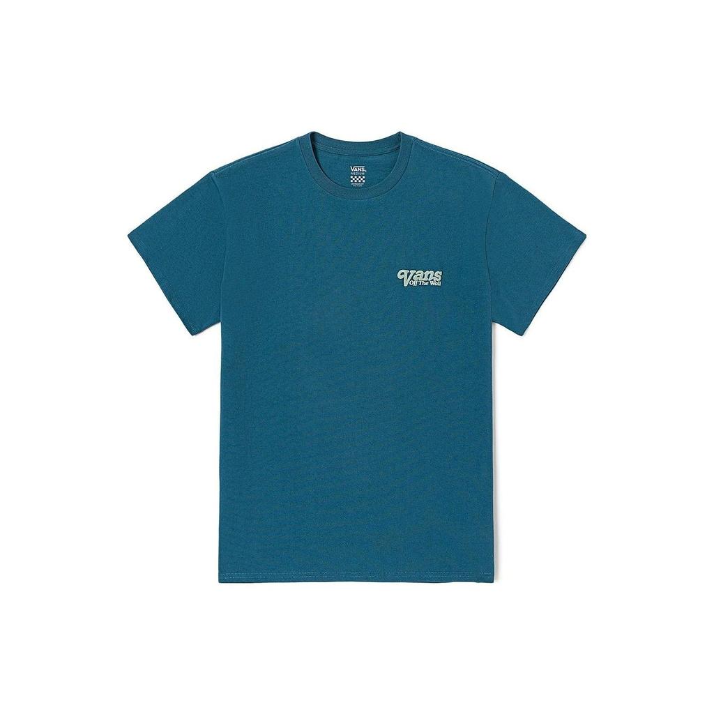 Vans Футболка с коротким рукавом и круглым вырезом с принтом кота Женские топы Темно-синие VN0008ZJ993