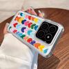 For Xiaomi 13t 11t Poco X6 X5 Redmi Note 13 12 11 10 Pro Shockproof Flower Colorful Cartoon Love Heart Silicone Clear Slim Case Cover