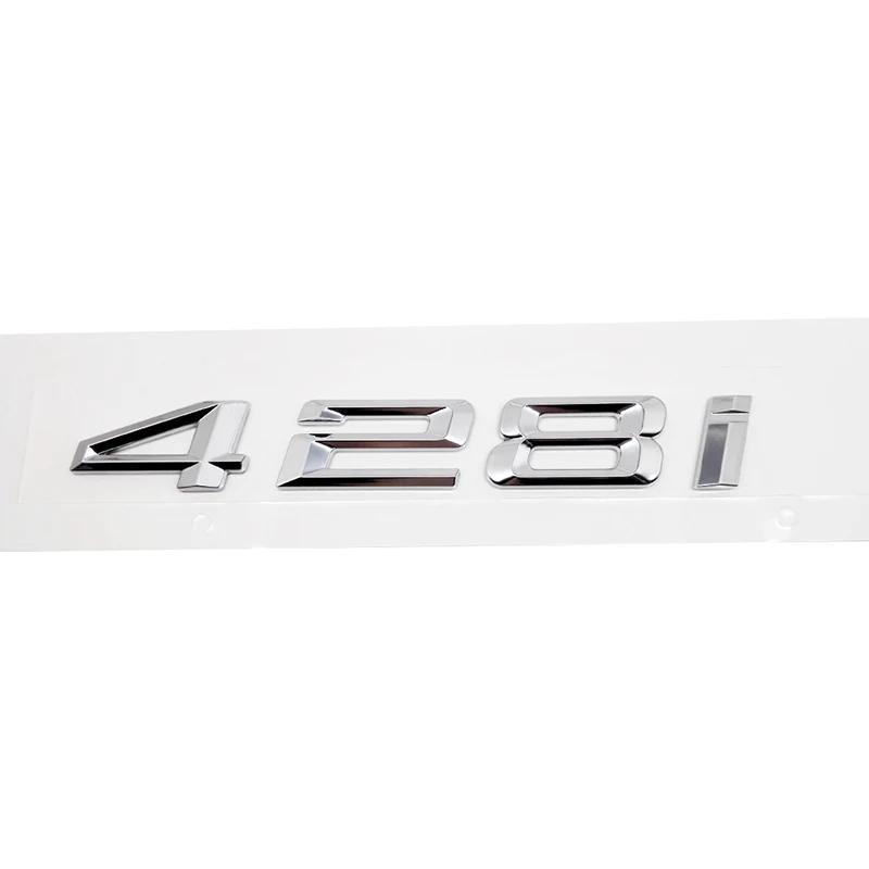 ABS Car Rear Trunk Letters Logo Badge Emblem Sticker For BMW 4 Series 420i 425i 428i 430i 435i 440i 450i F30 F32 F33 F36 G26 G22