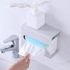 Bathroom Tissue Storage Box Wall Mount Wide Mouth Toilet Paper Holder Multifunctional Living Room Dining Room Napkin Dispenser Box Household Supplies