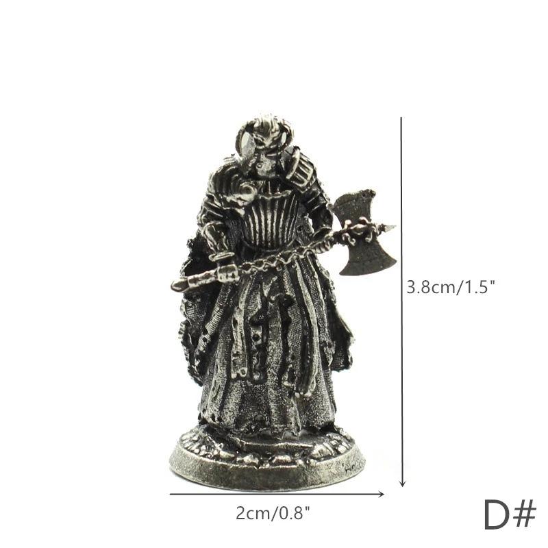 1 шт. Средневековый Легион Призрак Солдаты Модель Игрушки Фигурки Миниатюры Чистая Медь Рыцарь Орнамент Украшения Ремесла