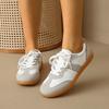 Новая винтажная повседневная спортивная обувь для женщин, кожаные кроссовки для хайкинга, женская обувь на платформе для ходьбы, спортивная обувь унисекс, белые лоферы