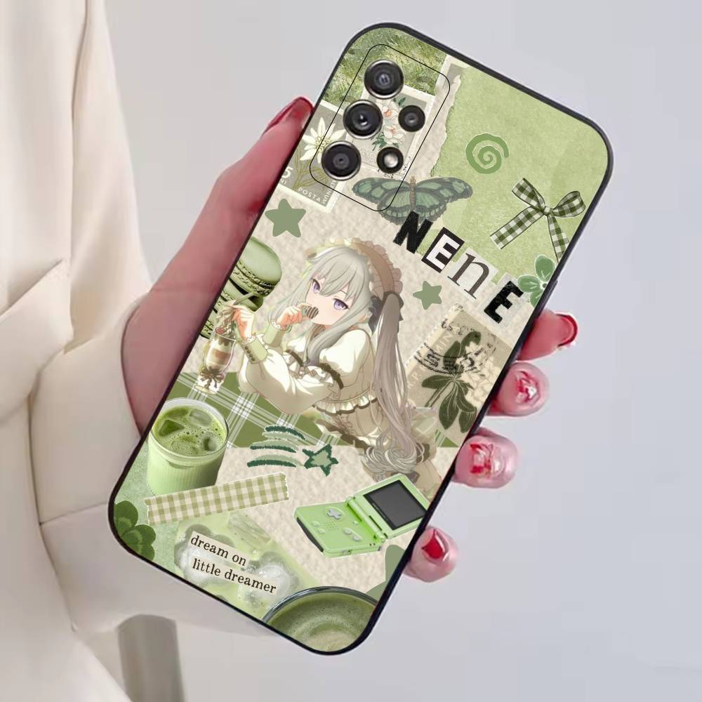 Чехол для телефона Game Project Sekai N-Nene Kusanagi для Samsung S25, S24, S21, S22, S23, S30, Ultra, S20, Plus, Fe, Мягкий силиконовый черный чехол