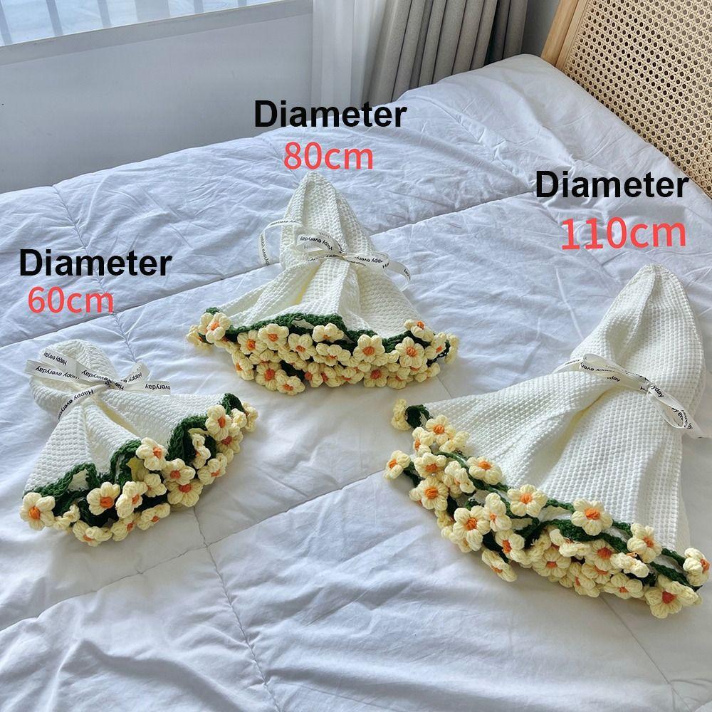 Ромашка Вязаный Крючком Вязаные Цветы Плед Романтичный Детский Плед День Святого Валентина