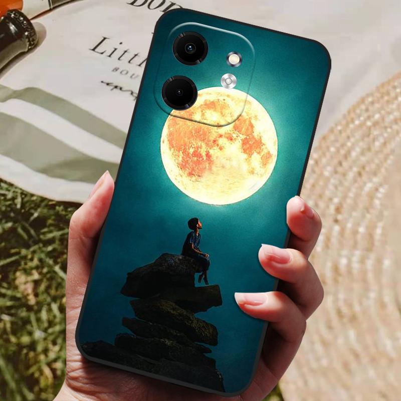 Для чехла Infinix Smart 9 X6532 Роскошный расписной телефон Силиконовая задняя крышка Для чехлов Infinix Hot 50i X6531 Защитный чехол Smart9