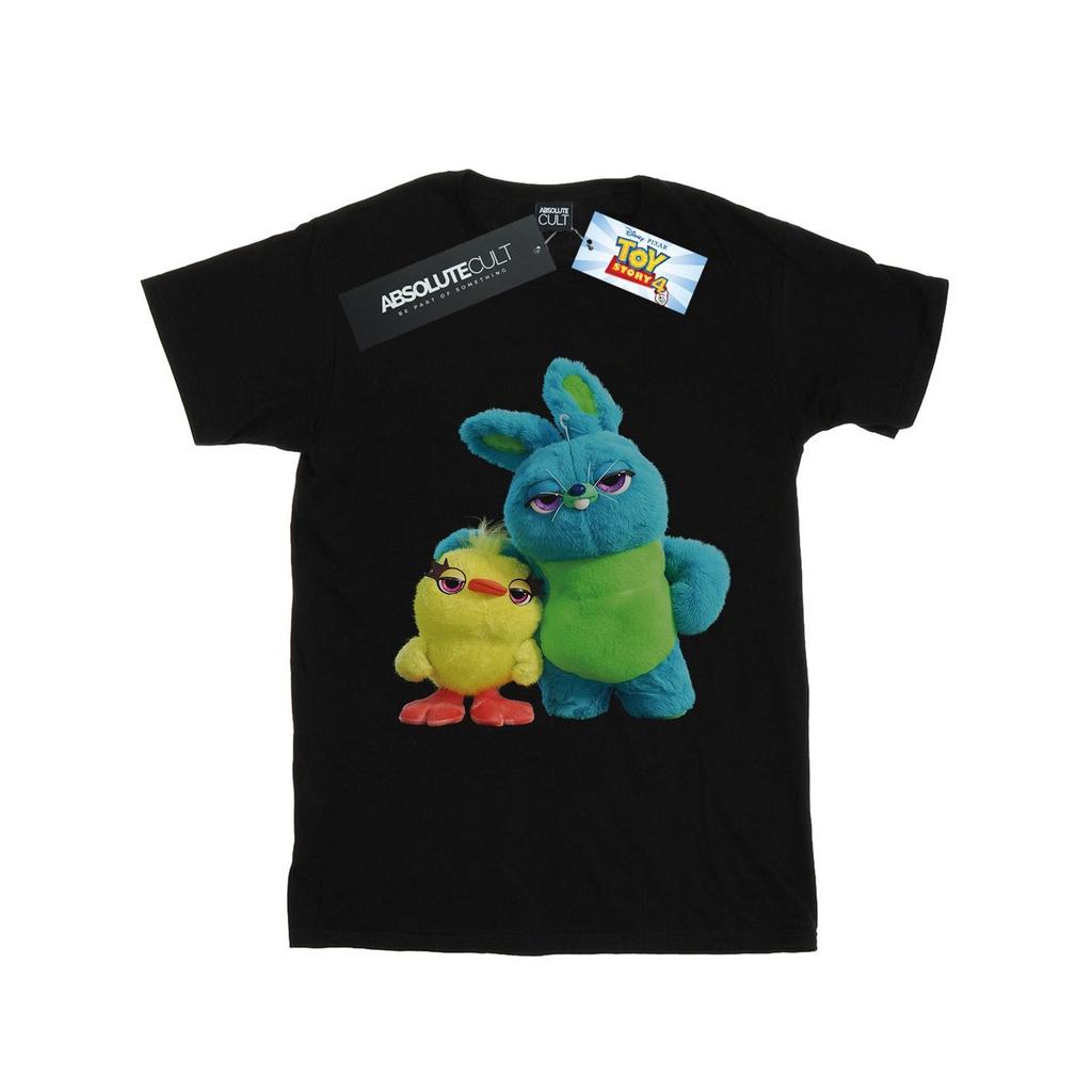 Disney Womens/Ladies Toy Story 4 Ducky And Bunny Cotton Boyfriend T-Shirt