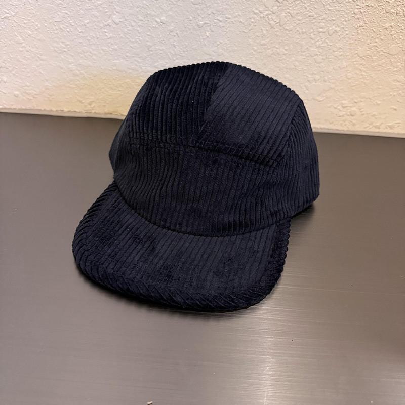 Однотонная простая расцветка Нейтральный вельвет Нейтральная бейсболка с плоским козырьком Осень Для